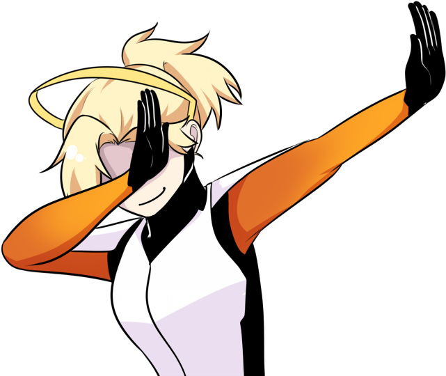 “everyone Needs A Dabbing Mercy ” - Mercy Overwatch Dabbing (700x553)
