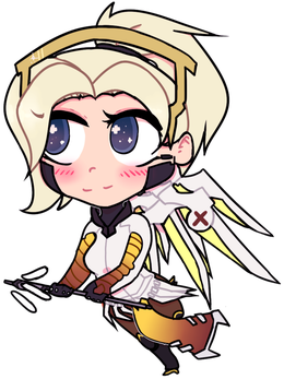 Chibi Mercy Sticker Available By Lmpuisive - Cartoon (350x350)