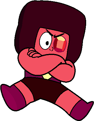 I'm An Eternal Flame Baby - Steven Universe Ruby Eyeball (455x487)