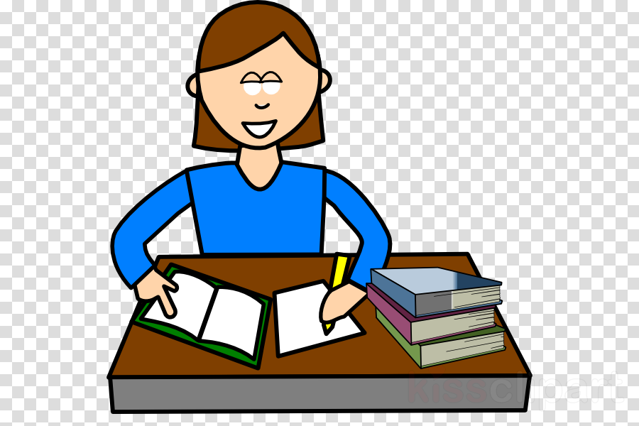 Download Of Students Reading And Writing Clipart Study - Study Clipart Png (900x600)