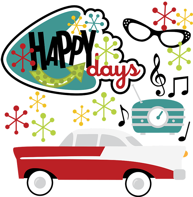 Diner Sign Clip Art Clipart Free Download - 50s Clip Art Png (648x659)