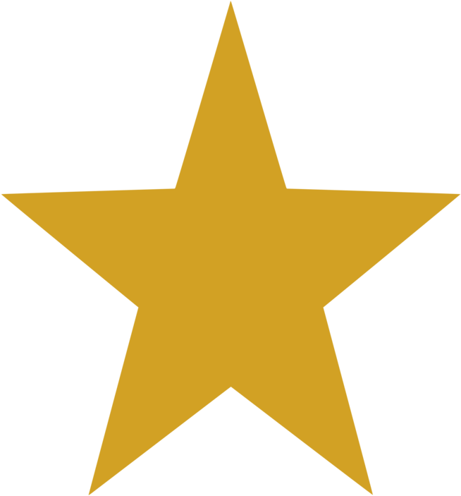Royalty Free Hollywood Walk Of Fame Hollywood Sign - Gold Star Clipart Png (687x750)