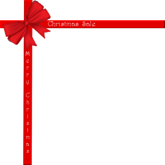 Christmas Red Ribbon Holiday Sale Icon - Christmas Red Ribbon Holiday Sale Icon (570x570)