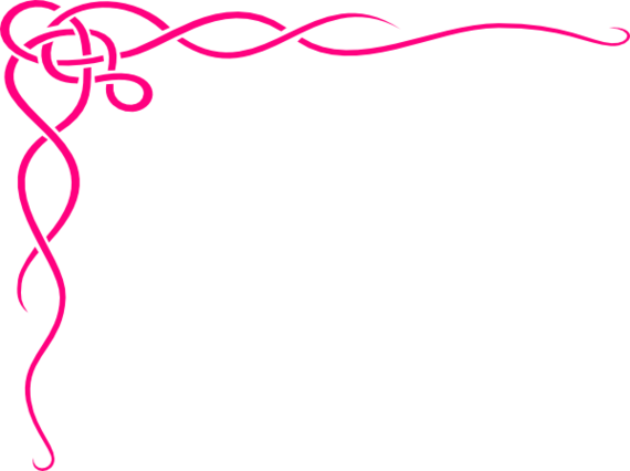 Valentines For Pink Heart Corner Borders Clipart - Valentines For Pink Heart Corner Borders Clipart (570x426)