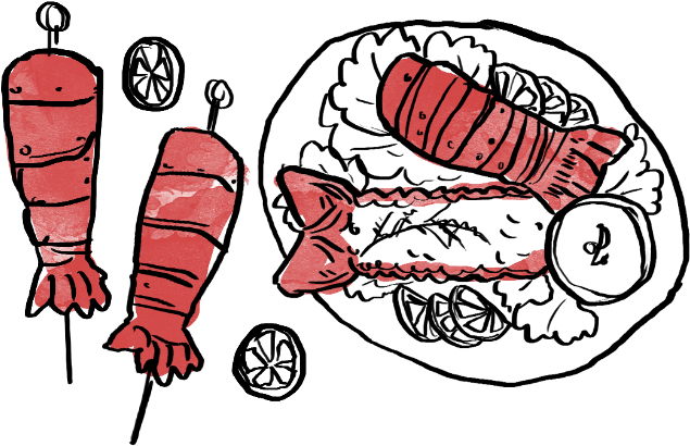 Clip Art Stock Crawfish Clipart Crayfish - Cartoon Cooked Lobster (735x455)