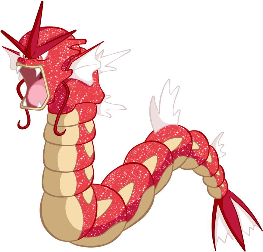 Png - Red Gyarados Png (900x878)