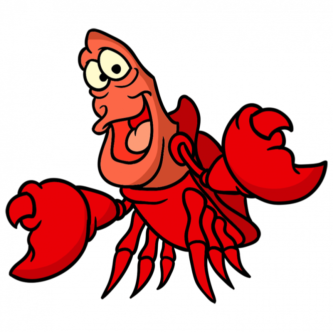 How To Sebastian Mermaids - Lobster From Little Mermaid (665x664)