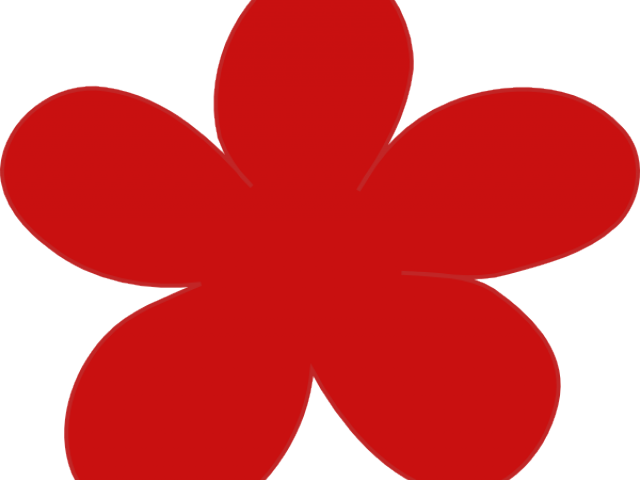 Red Flower Clipart Poppy - Red (640x480)