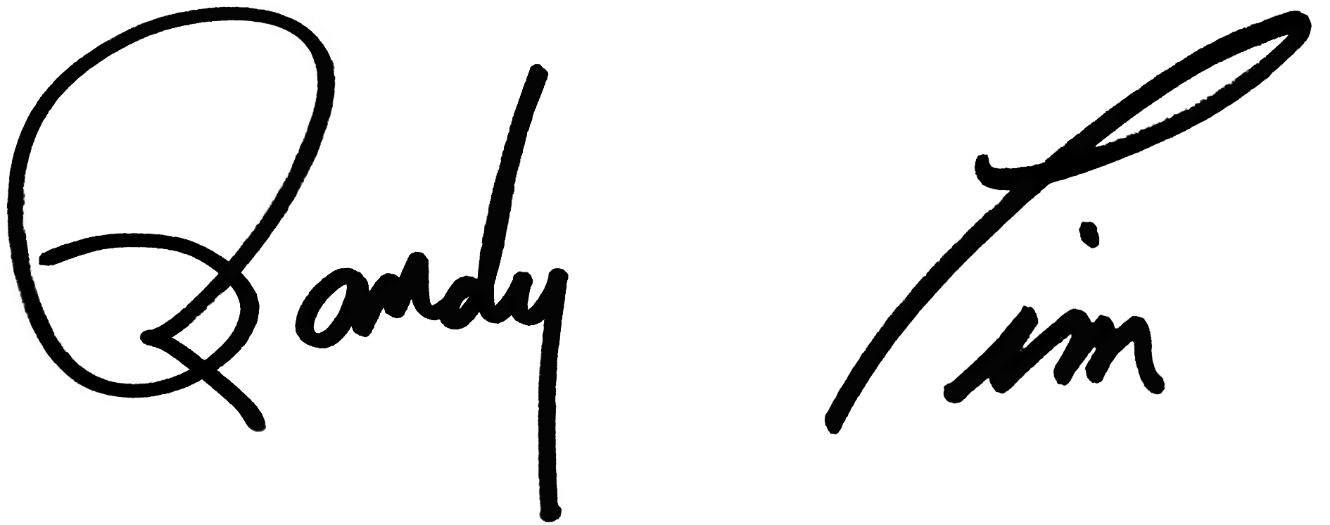 Str Randy&timsignature 8inx3in 300ppi[49565] - Calligraphy (2400x900)