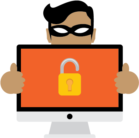 Websites Are Not Secure Enough - Website Security Clipart (606x596)