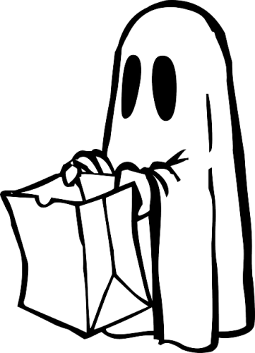 Halloween - Ghost Trick Or Treat (361x500)