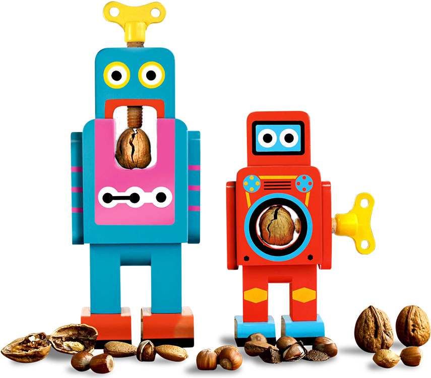 Nutcracker Clipart Wooden Nutcracker - Suck Uk Robot Nut Cracker Small, Red (1200x807)