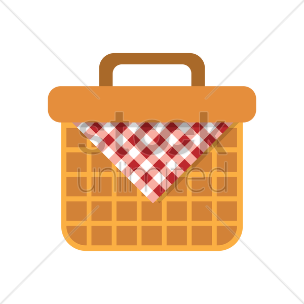 Picnic Basket Vector Clipart Picnic Baskets - Picnic Basket Vector (600x600)