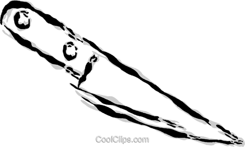 Kitchen Knife Royalty Free Vector Clip Art Illustration - Illustration (480x289)