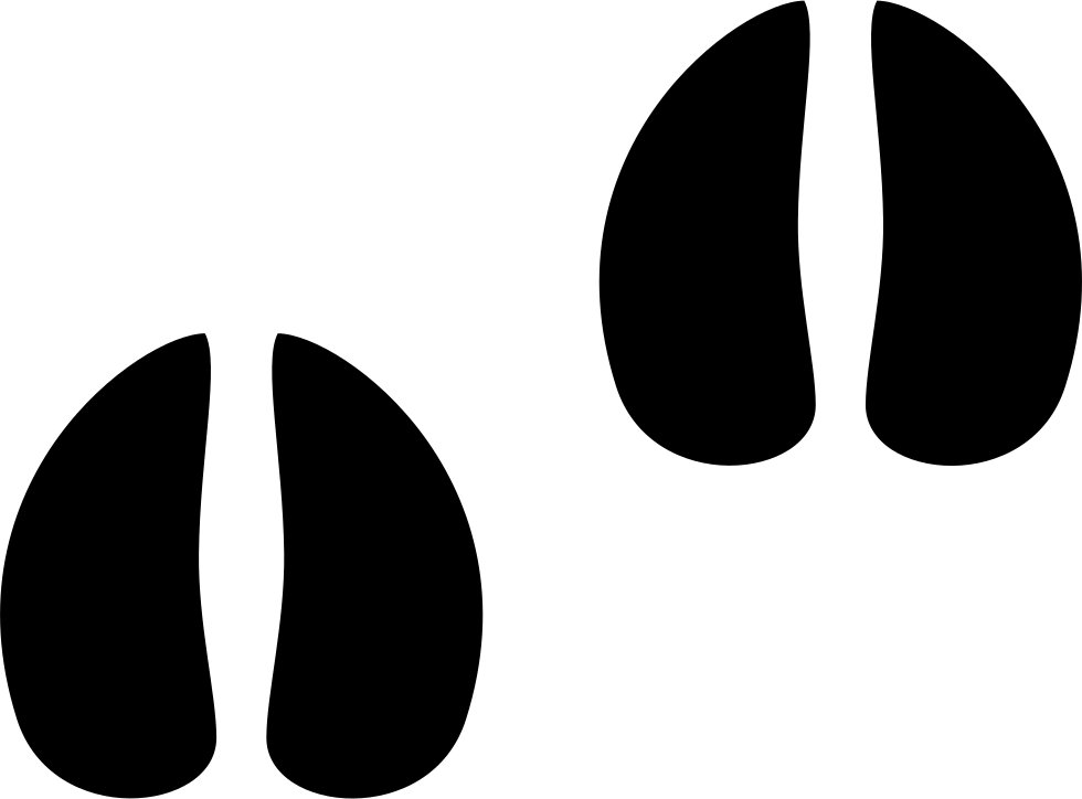Deer Tracks Clip Art - Huellas De Vaca Png (980x724)