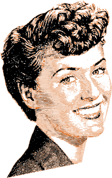 Computer Icons Image File Formats Hairstyle Web Browser - Vintage Png (530x750)