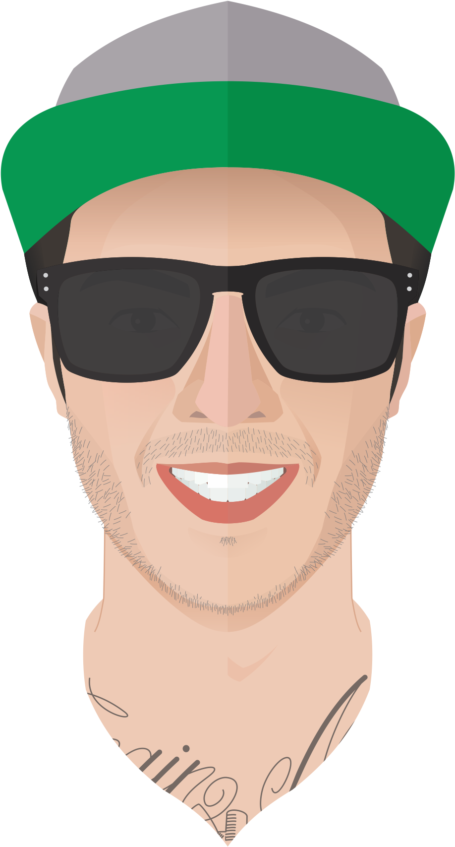 Clip Art Freeuse Stock Self Portrait In Nelson Thoughts - Self-portrait (987x1755)