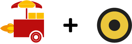 Overtone And Fast Food Cart Logo - Food (500x250)