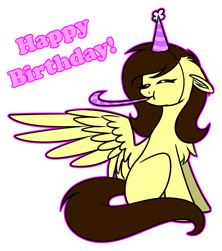 Whitehershey, Female, Happy Birthday, Hat, Mare, Oc, - Party Hat (1024x1078)