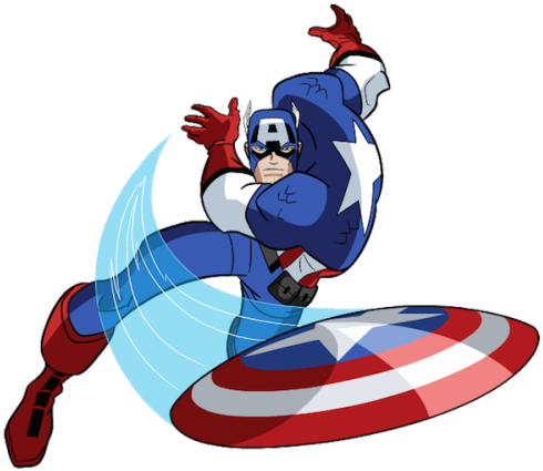Marvel Captain America Clipart America - Captain America Avengers Comic (500x428)