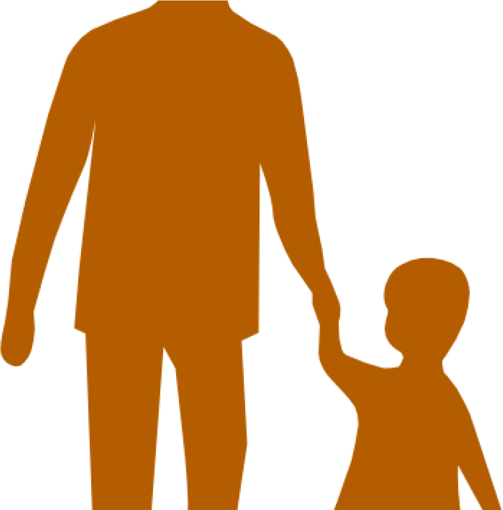 Adult Clipart Purple Adult Child Holding Hands Clip - Adult And Child (1024x1024)