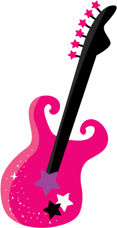 Music Clipart, Craft Images, Cute Images, Photo Boots - Rock Star Guitar Clip Art (548x900)