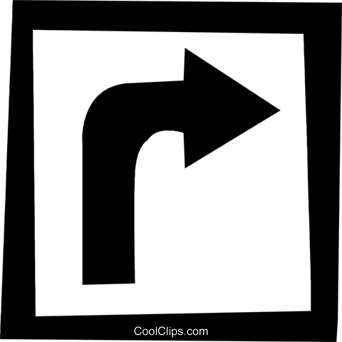 Traffic Signs With Arrows Royalty Free Vector Clip - Setas Sinais De Trânsito (480x480)