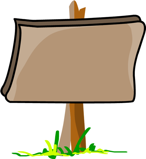 Clipart Arrow Signboard - مادة لغتي (600x630)