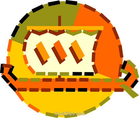 Viking Boat Royalty Free Vector Clip Art Illustration - Illustration (480x407)