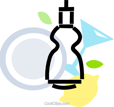 Dish Soap With Glasses And Dishes Royalty Free Vector - Graphic Design (480x450)
