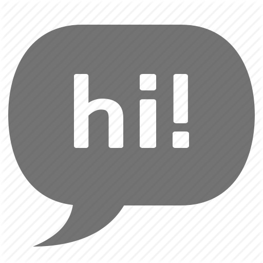 Hi Speech Bubble Png Clipart Computer Icons Clip Art - Hi Speech Bubble Png (512x512)