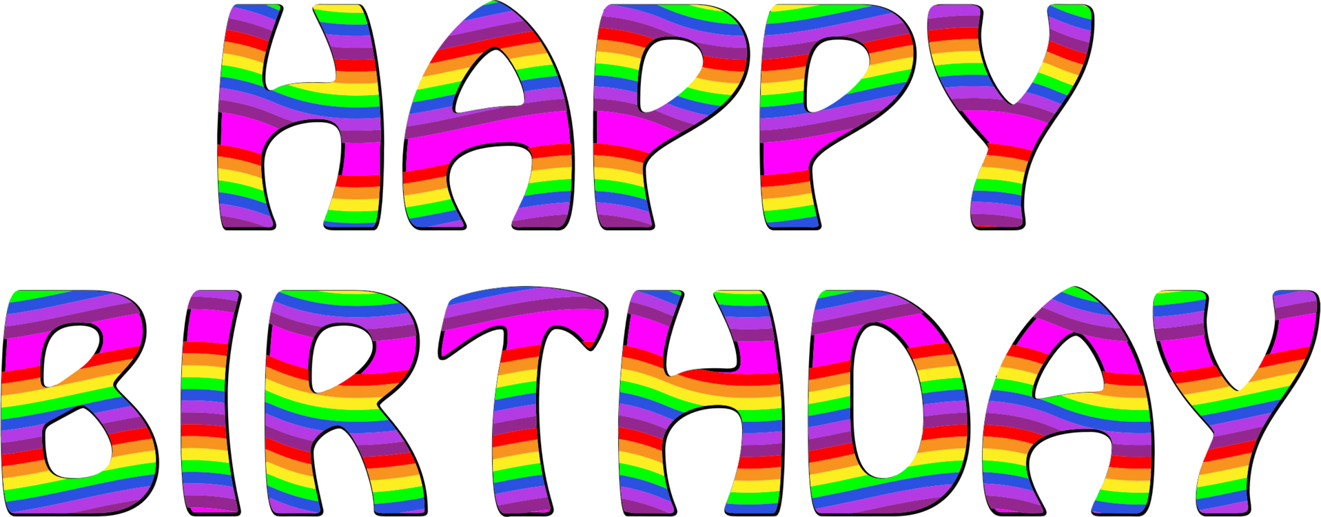 Birthday Cake Greeting & Note Cards Happy Birthday - Happy Birthday No Background (1917x750)