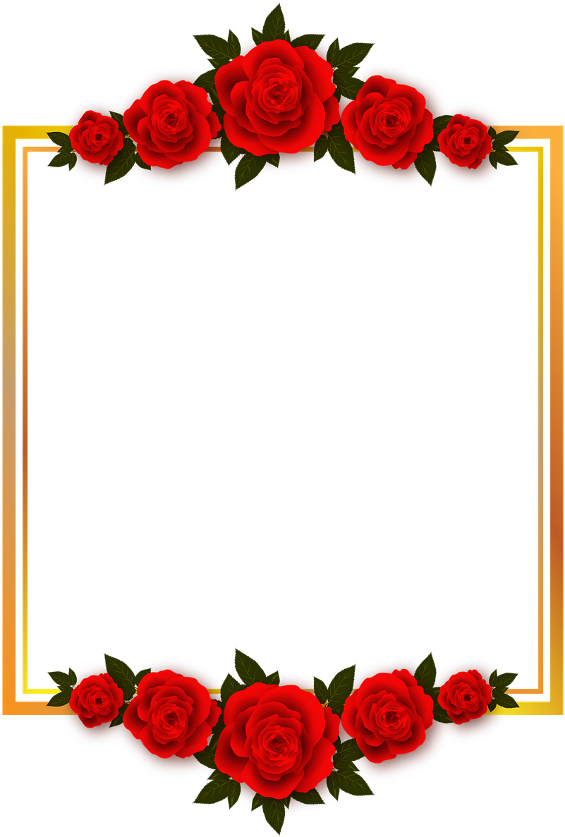 Vacation, Rose, Flowers, Plate, Frame, Photo Frame - Roses Illustration Png Transparent Background (1000x1280)