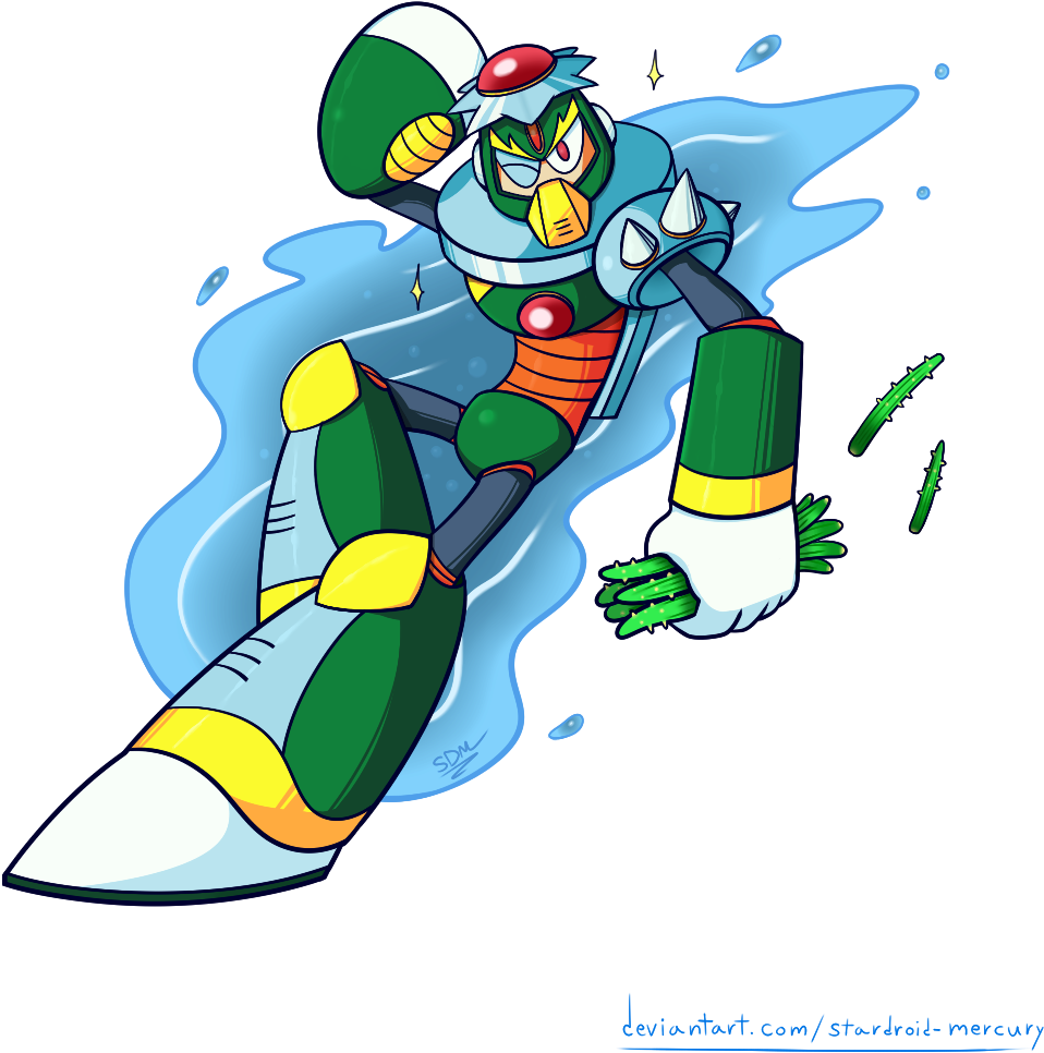 Mega Man 30th Anniversary Collab - Cartoon (1000x1000)