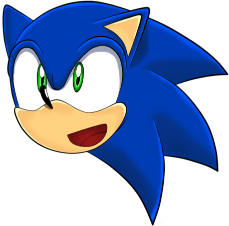 Sonic Face Png Clip Art Download - Sonic The Hedgehog Face Png (600x485)