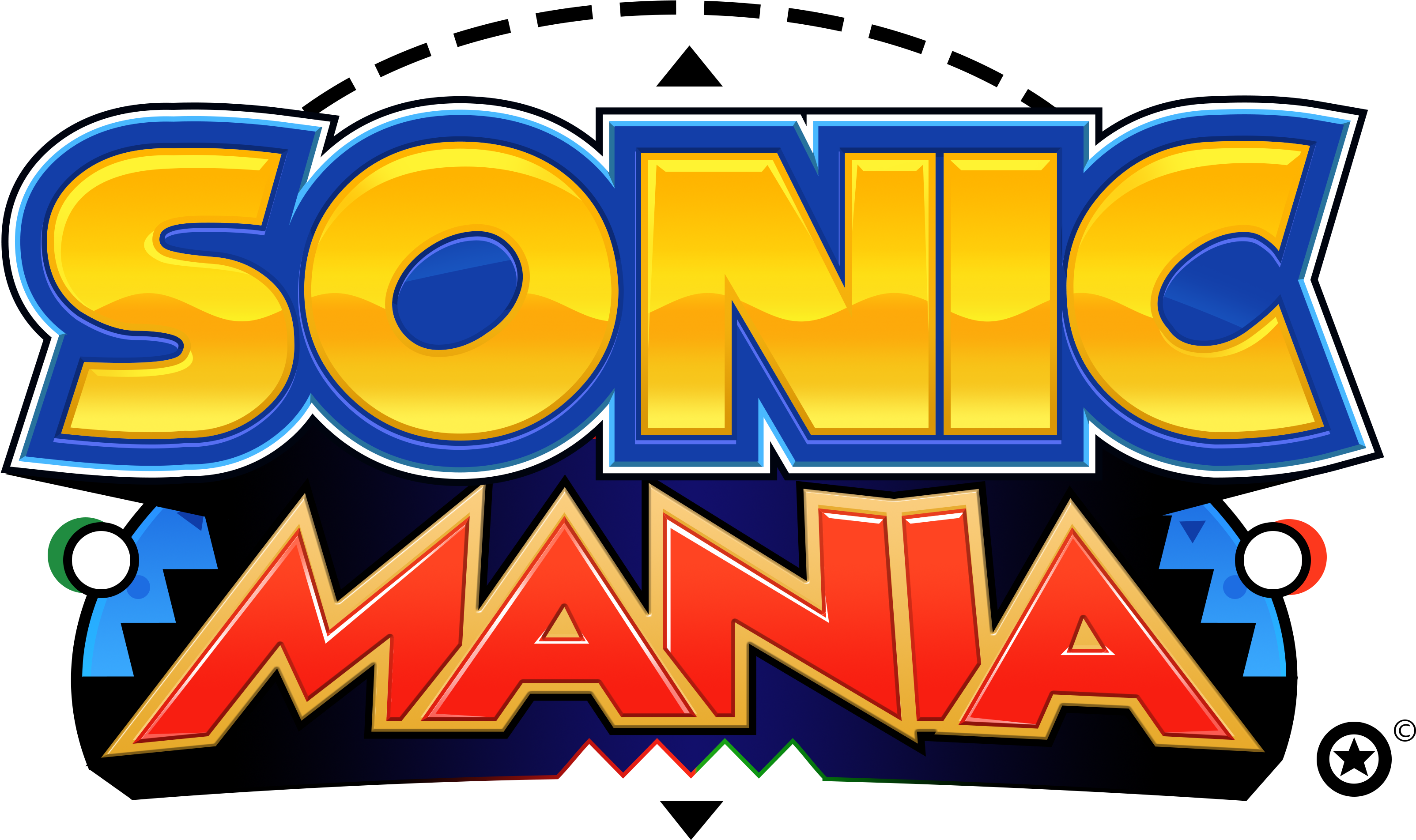 Sonic Mania Plus Logo (3919x2147)