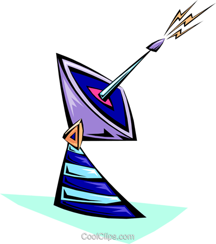 Cartoon Terra Parabola Satellitare Immagini Grafiche - Illustration (426x480)