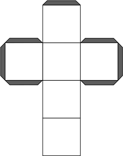 Cube Grid Clip Art - Patron Cube (566x800)