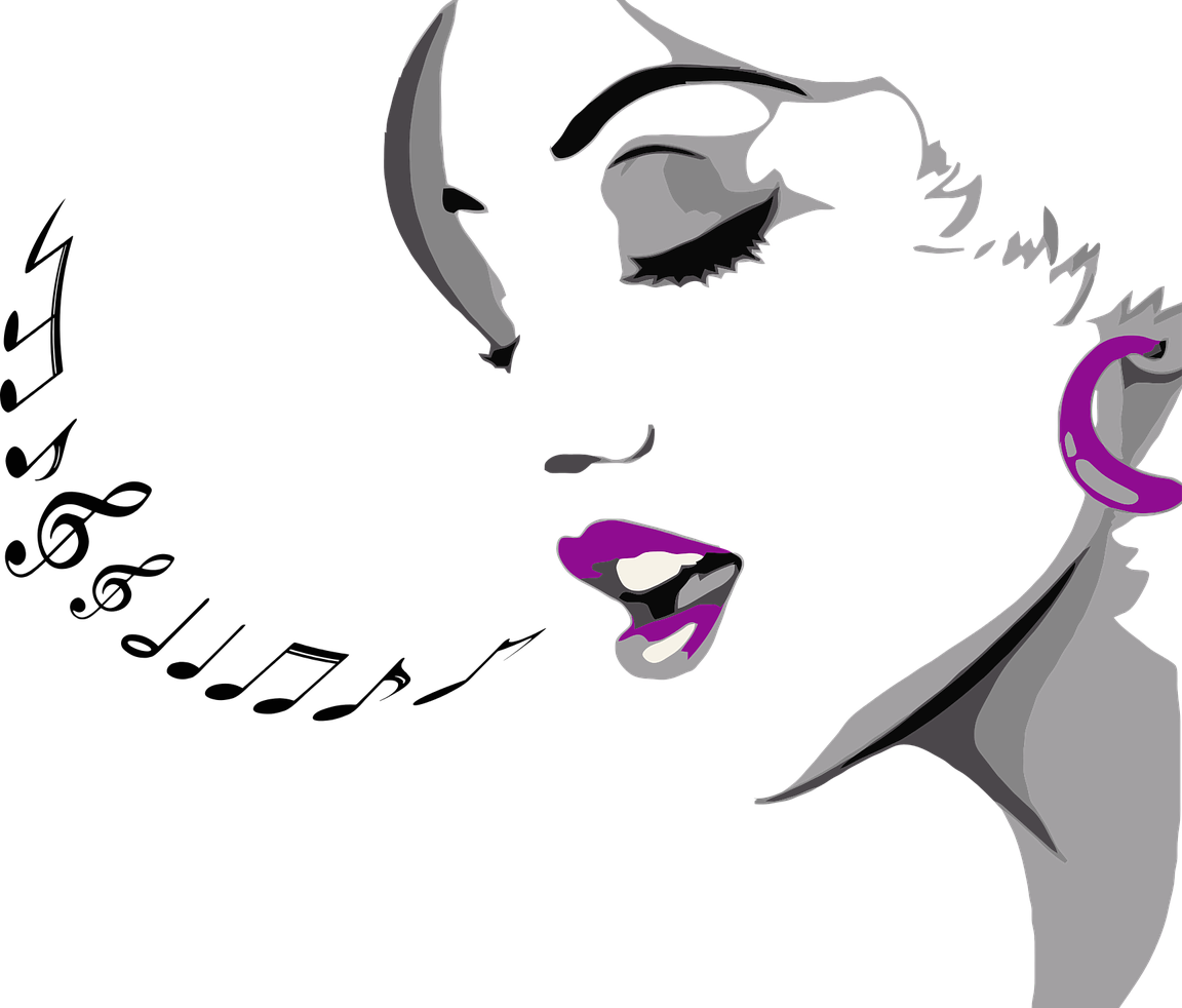 20 - - Cartoon Female Singer Singer (1152x982)