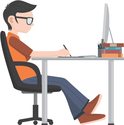 Technical Requirement - Estudiante Con Técnicas De Estudio (500x500)