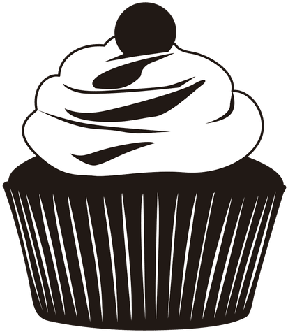 Cup Cake Silhouette Clip Art Png (512x512)