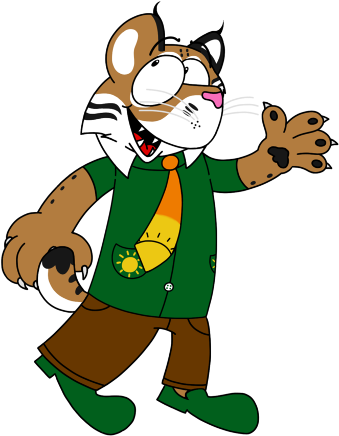 Jpg Library Bobcat Clipart Design - Cartoon (894x894)