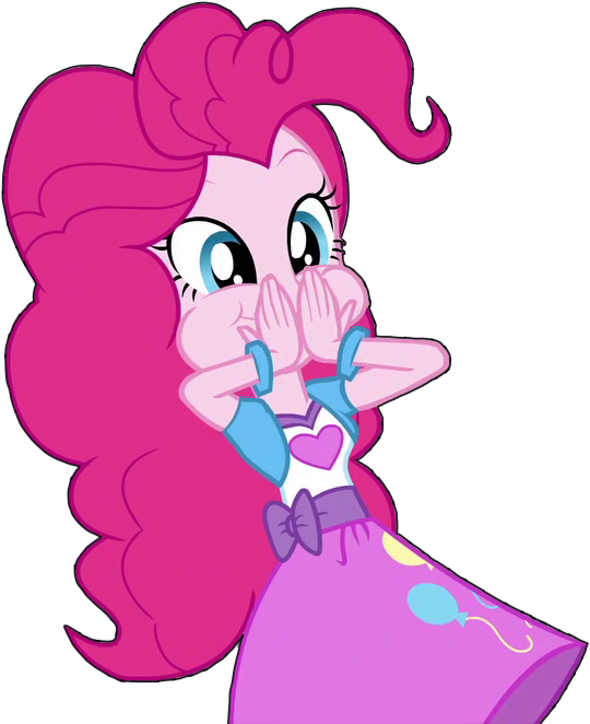 Pinkie Pie Eating Png Clip Transparent Download - Equestria Girls Pinkie Pie Scared (584x720)