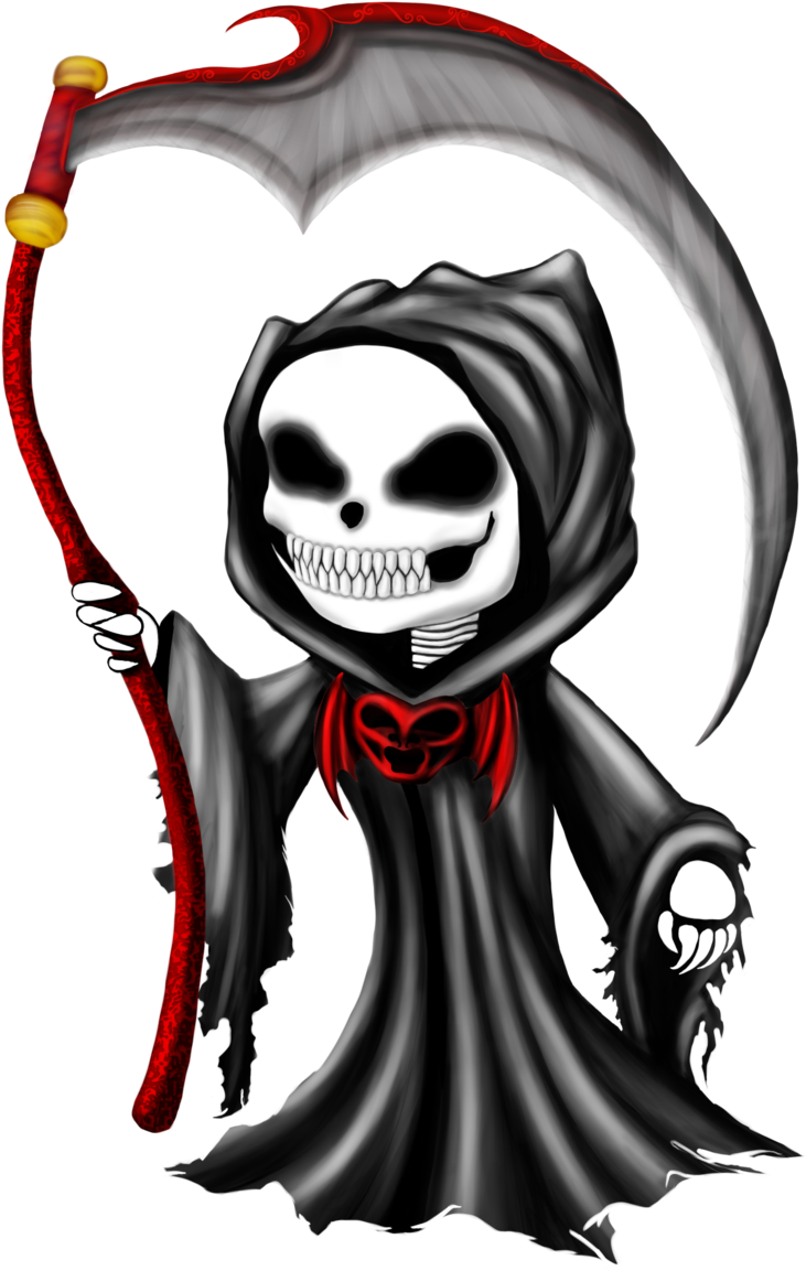 Chibi Grim Reaper By Tarasf On Deviantart - Grim Reaper Chibi (1024x1280)