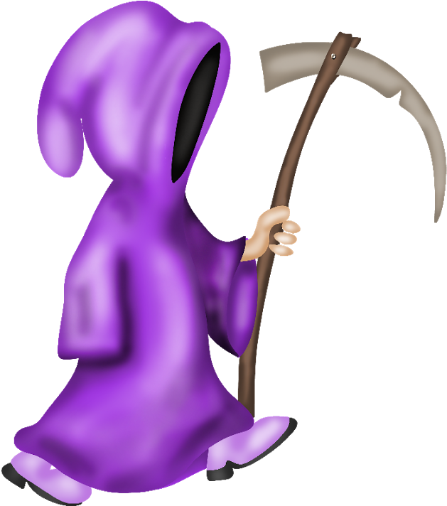 Halloween Reaper * Halloween Clipart, Halloween 1, - Death (630x720)