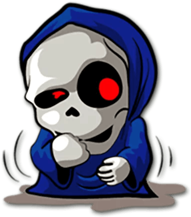 “grim Reaper” Stickers Set For Telegram - Стикеры Телеграмм Смерть С Косой (512x512)