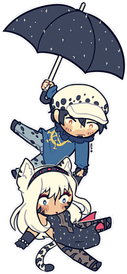 Floating Umbrella With Grumpy Surgeon And Grim Reaper, - Cartoon (303x600)