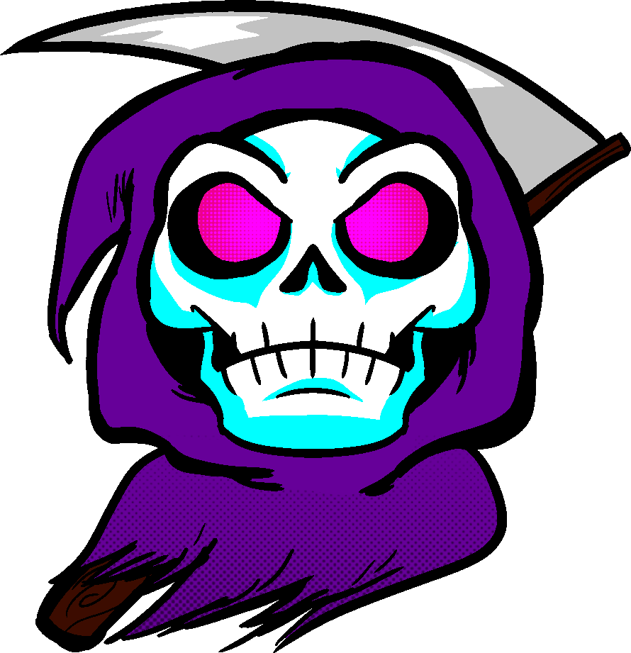 Grim Reaper Clipart Minimalist - Clash Royale Emotes Png (890x921)