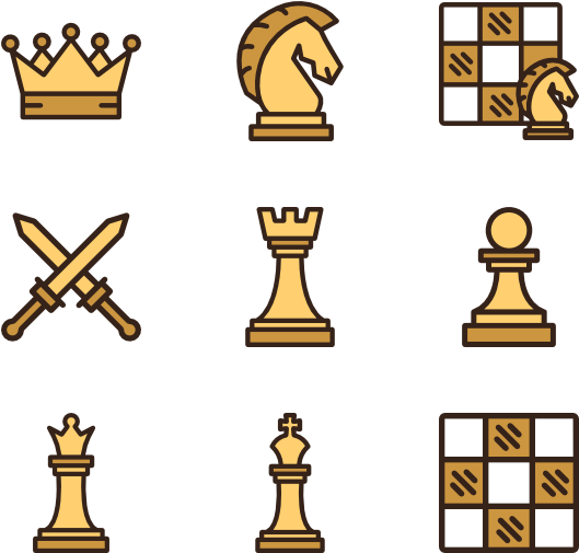 Vector Royalty Free Download Game Icons Free - Chess (600x564)