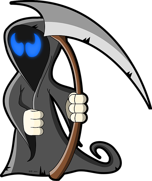 Grim Reaper Clipart Carolina Reaper - Death (489x581)